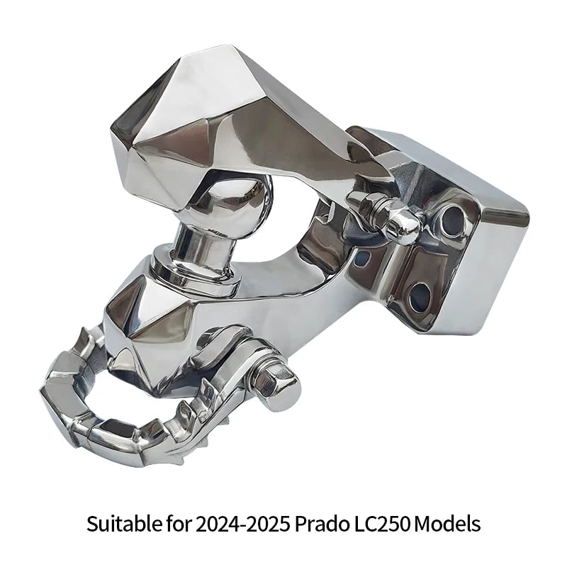 Trailer 304 Stainless Steel Towing Hook for Toyota Prado LC250 Viper Design Parts Trailer Hitch Base Off-road Car Accessories 5