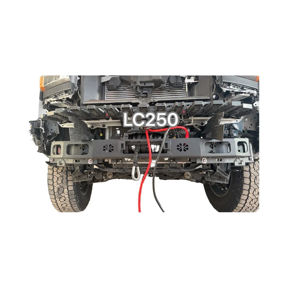 For Prado LC250 Front Bumper Steel Winch Tray Bracket Parts Winch Mounting Rack Holder Trailer Hitch Winch Cradle Accessories 2