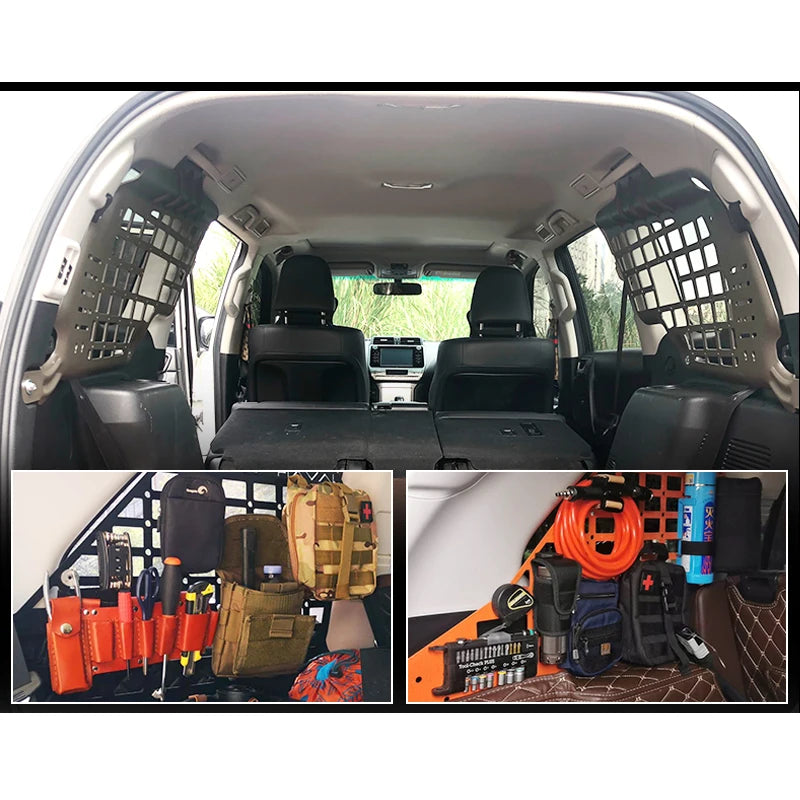 New High Quality Steel Expansion Storage Rack for Car Rear Window Prado Trailer Hitch Accessories 50kg Max Payload Metal Grey 4