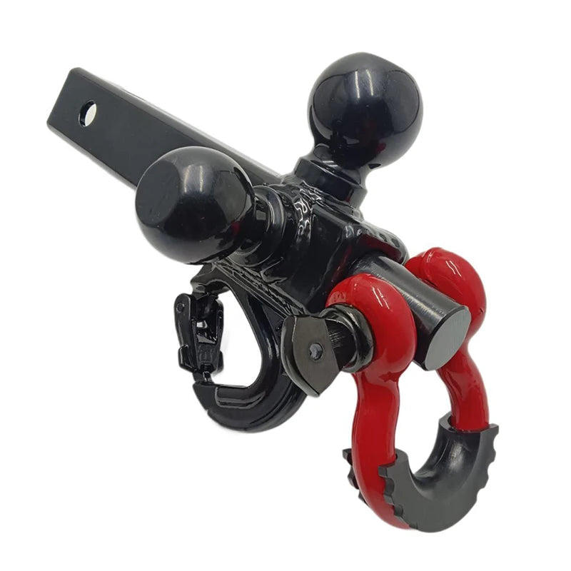 Trailer Hitch With Three Ball Trailer Arm Detachable Buckle and 360 Degree Rotation RV Tow Hook Parts Camp Trailer Accessories 1