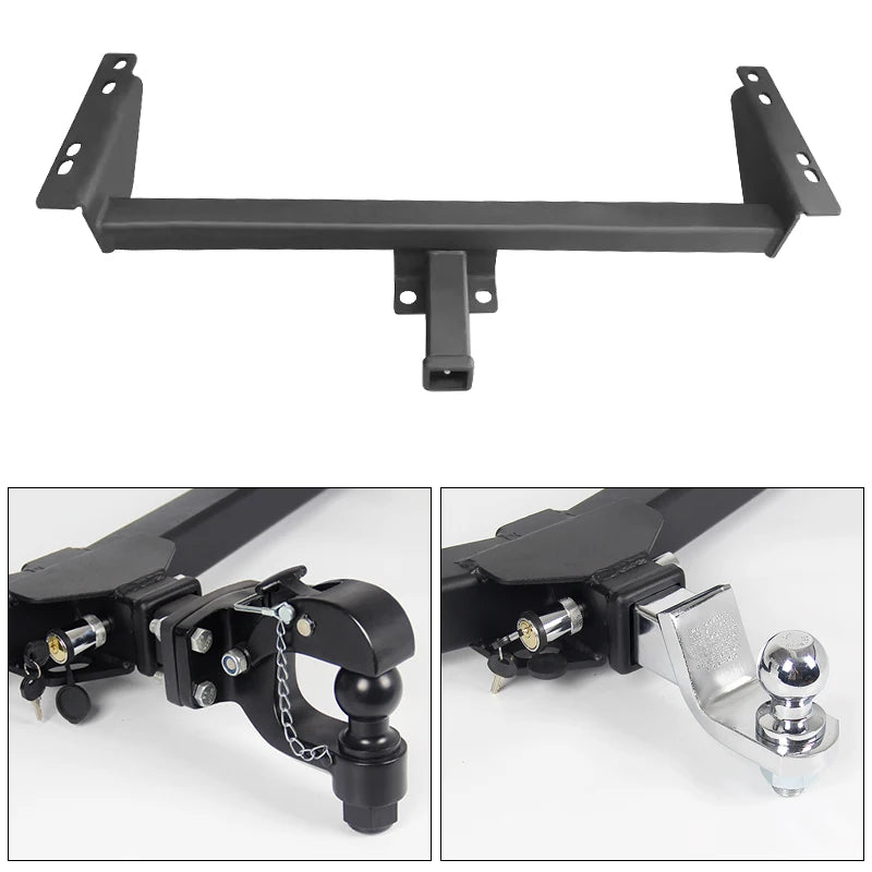 For Hilux 2015-2024 REVO Steel Trailer Rear Bumper Parts Revo Car Tow bar Towing Hook Vehicle Trailer Hitch Accessories Caravan 4
