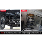 Fits for Navara and NP300 Raise the Cushion Block Front and Rear Suspension Lift Spacers Kits Trailer Hitch Car Accessories 5