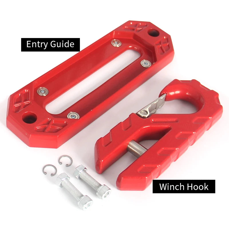 10 Inch Hawse Fairlead Winch Guide and Winch Hook Trailer Hitch Forged Magnetic Winch Hook Parts Off-road Refit Car Accessories 1