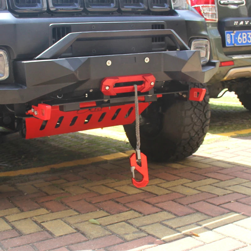 Forged Winch Hook 19000LBS Winch Rope Guide and Trailer Hitch 7075 Aluminum Towing Hook Parts Winch Fairlead Car Accessories 6
