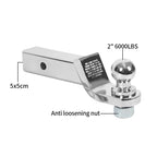 New 304 Stainless Steel Rear Bumper Square Base 105X55mm Mounting Hole Spacing Trailer Arm Kit Refit Trailer Hitch Parts Tow 5