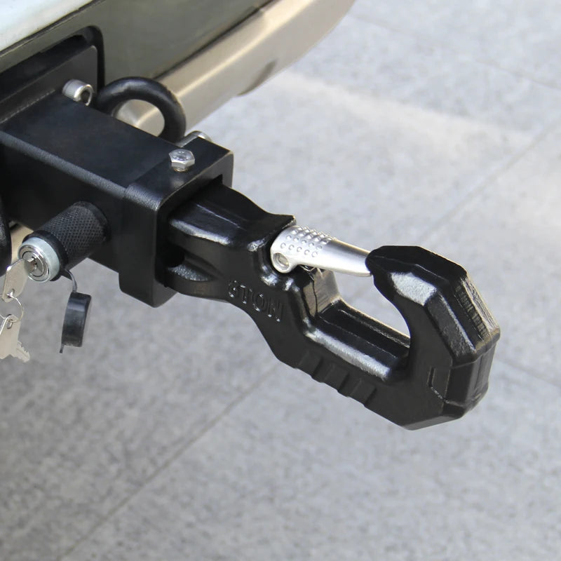 New High Quality 17600LBS Solid Forged Quick Insertion Trailer Hitch 2-Inch Square Mouth Connection Off-Road Accessories 5