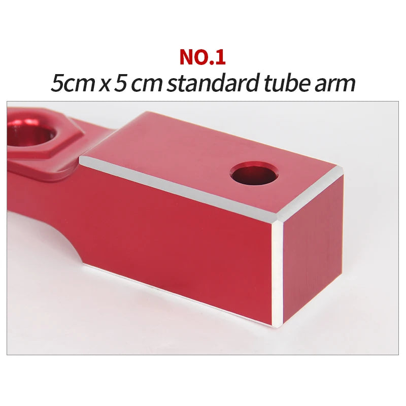 Aluminum Alloy 15T Towing Hitch Shackle Towing Arm 5x5cm Square Tube Off-road Refit Hook Trailer Hitch Camp Trailer Accessories 5