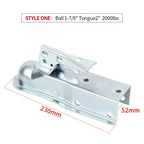 New High Quality 1-7/8 Inch Steel Quick-Locking Trailer Coupler 2000lbs Capacity RV/Tow Hook Easy Install 2
