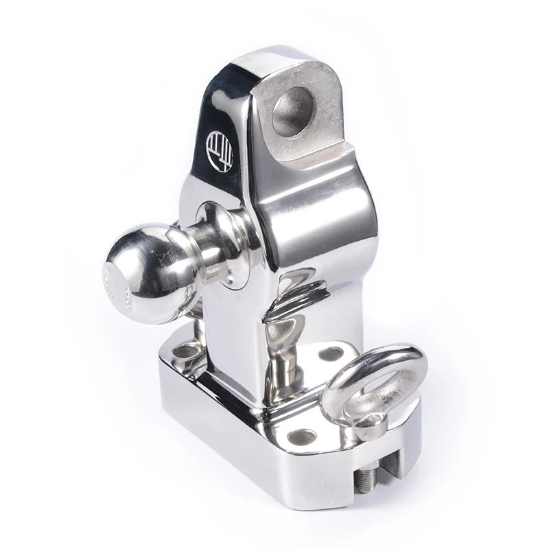 Prado Stainless Steel Trailer Hitch 50mm Ball Head with Detachable Shackle Off-road Refit Tow Hook Parts Accessories 2