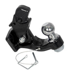 Heavy Duty Steel 8Ton Forging Trailer Hitch With 50mm or 2" Ball Chose Off-road Refit Parts Tow Hook Accessories 85*45mm Hole 1