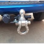 Trailer 304 Stainless Steel Towing Solid Short Arm with Bow Shackle and Forged Tow Ball Trailer Hitch Arm Camping Car Parts 5