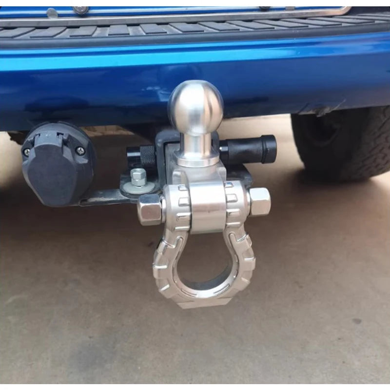 Trailer 304 Stainless Steel Towing Solid Short Arm with Bow Shackle and Forged Tow Ball Trailer Hitch Arm Camping Car Parts 5