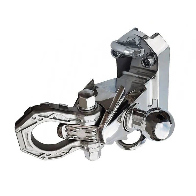Stainless Steel Tow Hook for 2003-23 Prado LC250 Dragon's Tooth Design with Tow Ball Trailer Hitch Base Off-road Car Accessories 5