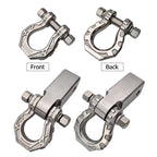 Trailer 304 Stainless Steel Towing Solid Short Arm with Bow Shackle Off-road Parts Trailer Hitch Arm Camping Car Accessories 4