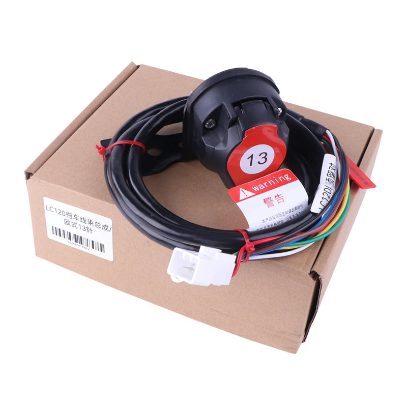 For Land Cruiser LC120 European 13 Pin Trailer Harness Original Connector Vehicle Specific European 13 Pole Car Wiring Hitch OE 1