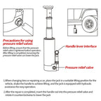 New High Quality Desert Off-road Hydraulic Steel Load-Bearing Jack 3T Load Capacity Trailer Hitch & Tow Hook Accessories 5