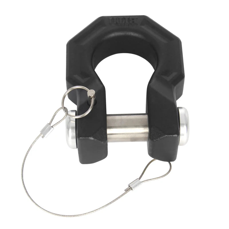 Black 7075 Aluminum Alloy Forged Trailer Hitch Bow Shackle U-hook Tow Hook Refit Partsl Off-road Car Accessoriesow 1