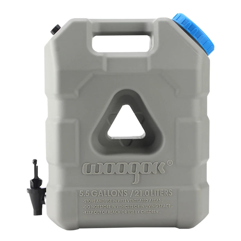 21L Portable Rotomold Plastic PE Outdoor Water Tank with Tap Outdoor Storage Bucket Water Barrel Trailer Hitch Car Accessories 1
