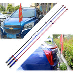 Carbon Fibre Off-road Flagpole With No Reflective Flag Quick Release Mount Safety Flagpole 2