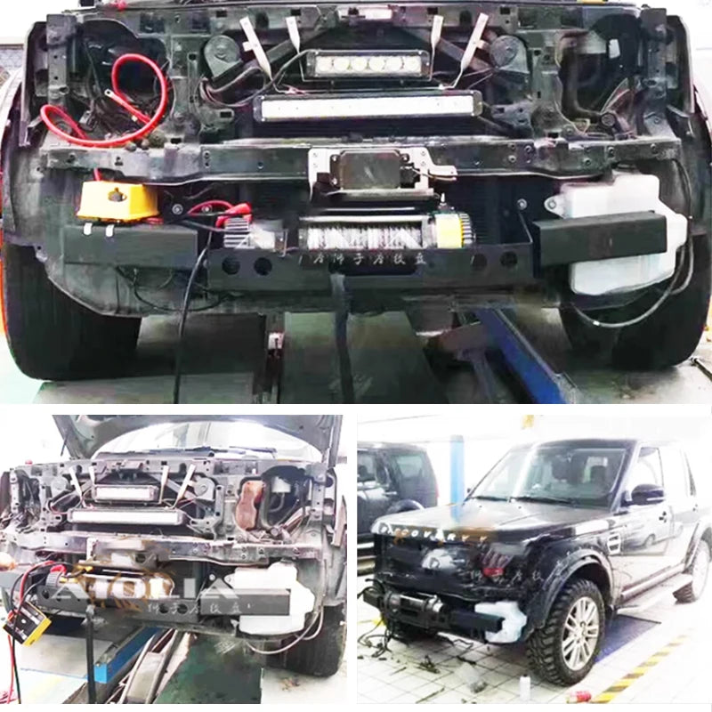 Front Bumper Winch Bracket Built in Installation in the Original Parking Space Discovery4 Trailer Hitch Camp Trailer Accessories 4