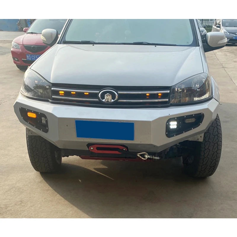 For Great Wall Wingle 7 Pickup Front Bumper Steel Winch Tray Bracket Winch Mounting Rack Holder Frame Trailer Hitch Accessories 6