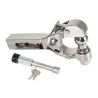 Stainless Steel Cast Battle axe Trailer Hook 5cm X 5cm Tube Arm Parts Off-road Refit Trailer Hitch Car Tow Hook Accessories 2
