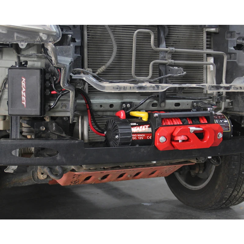 New 12000LBS 12V Copper Motor Car Trailer Electric Winch with Guide Towing Hook Parts 4x4 Off-Road Recovery Winch Accessories 4