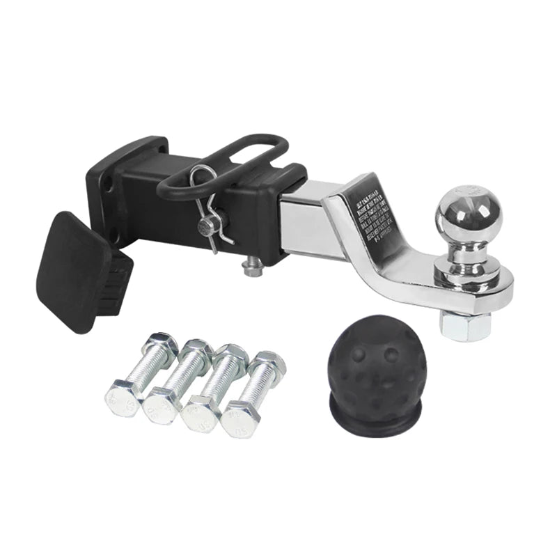 85x45mm Install Base and 2-inch Trailer Hitch Ball Off-road Refit Tow Hook Parts Trailering Arm Car Accessories 1