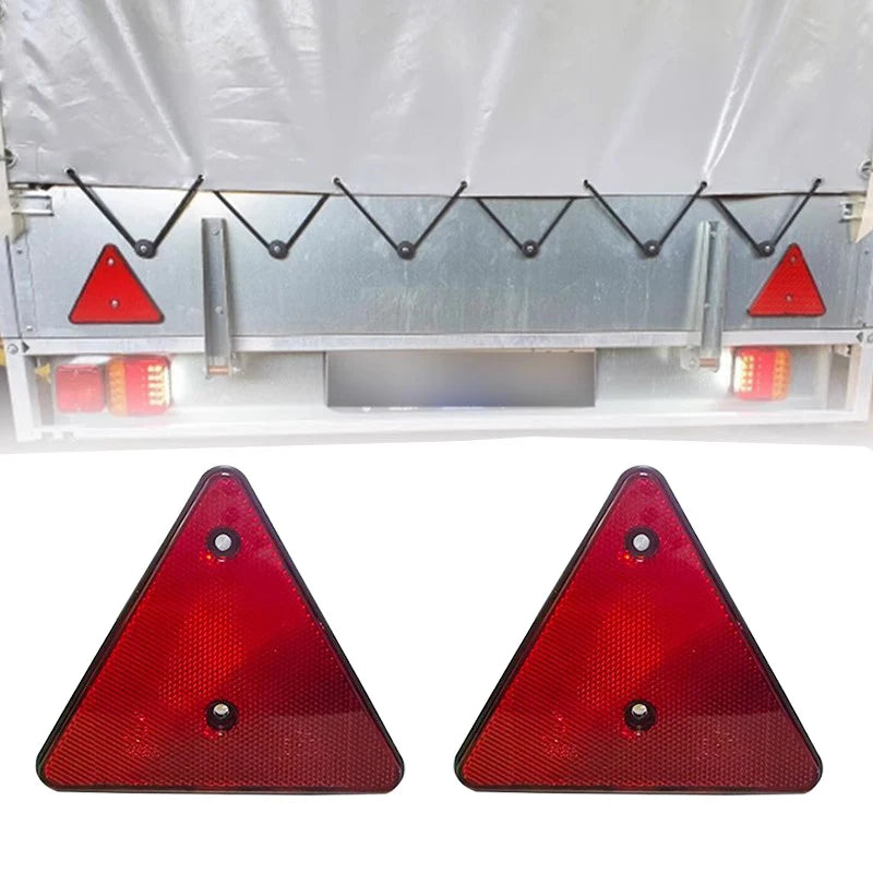 Plastic Anti Rear End Collision RV Off-road Trailer Reflector Triangle Reflector Plate Trailer Hitch Accessories 6