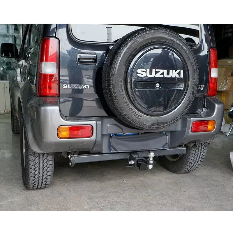 New Suzuki Jimny JB43 Trailer Steel Rear Bumper Offroad Car Tow Bar Towing Hook Parts Vehicle Trailer Hitch Refit Accessories 6