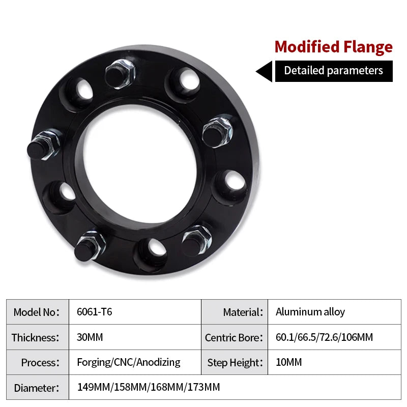 Truck Sequoia and Tundra LC80/4500/LC100 Flange Plate Kit for 6061-T6 Aluminum Alloy Flange Trailer Hitch Refit Car Accessories 2