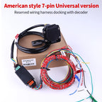 Universal US Standard 7 Way Trailer Wiring Harness Kit with CAN-Bus Decoder 7 Pin Blade Trailer Plug Trailer Hitch Towing Parts 3