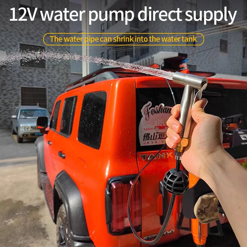 4X4 Car Offroad Roof Water Storage Tank Outdoor Camping 30L Capacity with Pressure Plastic Water Tank Trailer Hitch Accessories 4