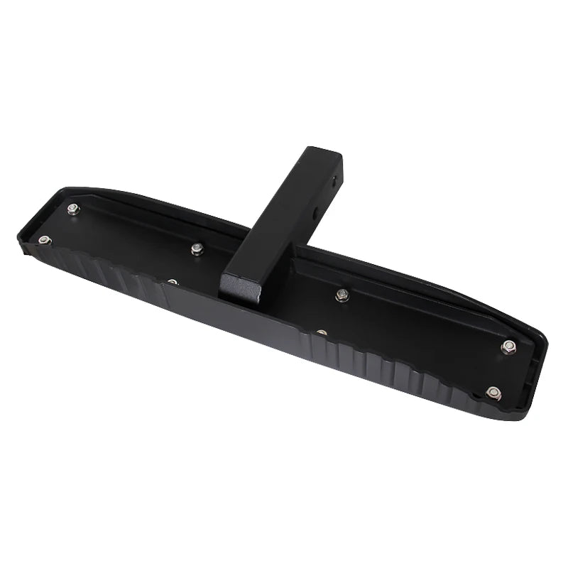 New Black Rear Bumper American Square Foot Pedal Applicable 2-inch Trailer Hitch Steel+ABS 200kg Max Payload Off-Road 2