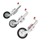 New High Quality Top Shaking Hand Cranked Trailer Jack Support Leg Guide Wheel Rubber Hitch Parts 1100lbs 6" 8" 10" 1