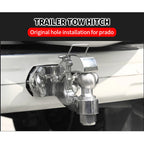 Stainless Steel Trailer Hitch 105x55mm Install Hole Off-road Refit Tow Hook Parts for PRADO Camp Trailer Car Accessories 5