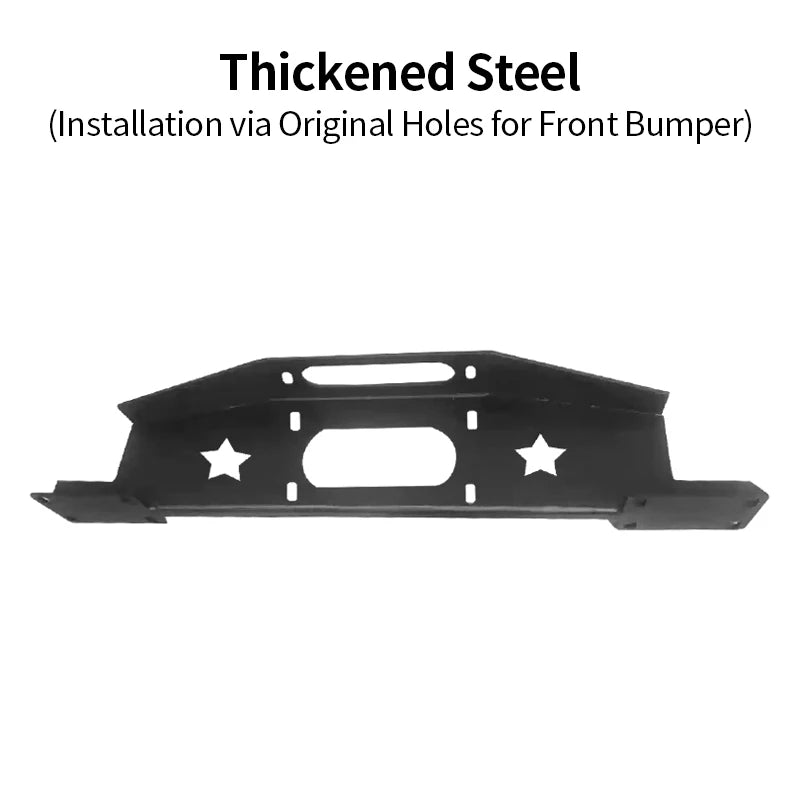 For 2004-2015 Fortuner Steel Winch Tray Bracket Parts Winch Mounting Rack Holder Frame Trailer Hitch Car Cradle Accessories 2