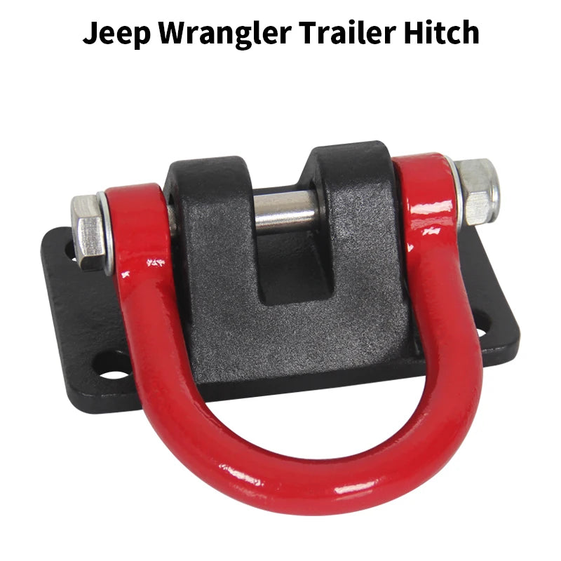 For Jeep Wrangler JK JL TJ Front Bumper Base Shackle Hook Parts Trailer Hitch Tow Recovery Shackle Towing D-ring Car Accessories 1