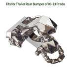 Trailer 304 Stainless Steel Tow Hook for Toyota 2003-2023 Prado Viper Design Parts Trailer Hitch Base Off-road Car Accessories 3