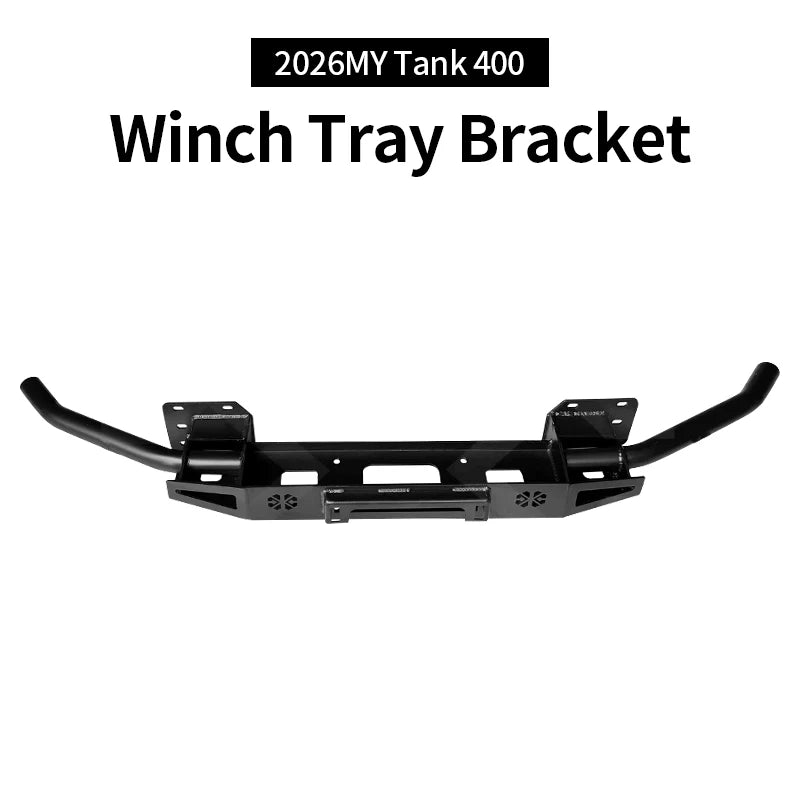 2026MY Tank400 Heavy Duty Front Winch Rack Steel Winch Tray Bracket Mounting Rack Holder Frame Car Trailer Hitch Accessories 1