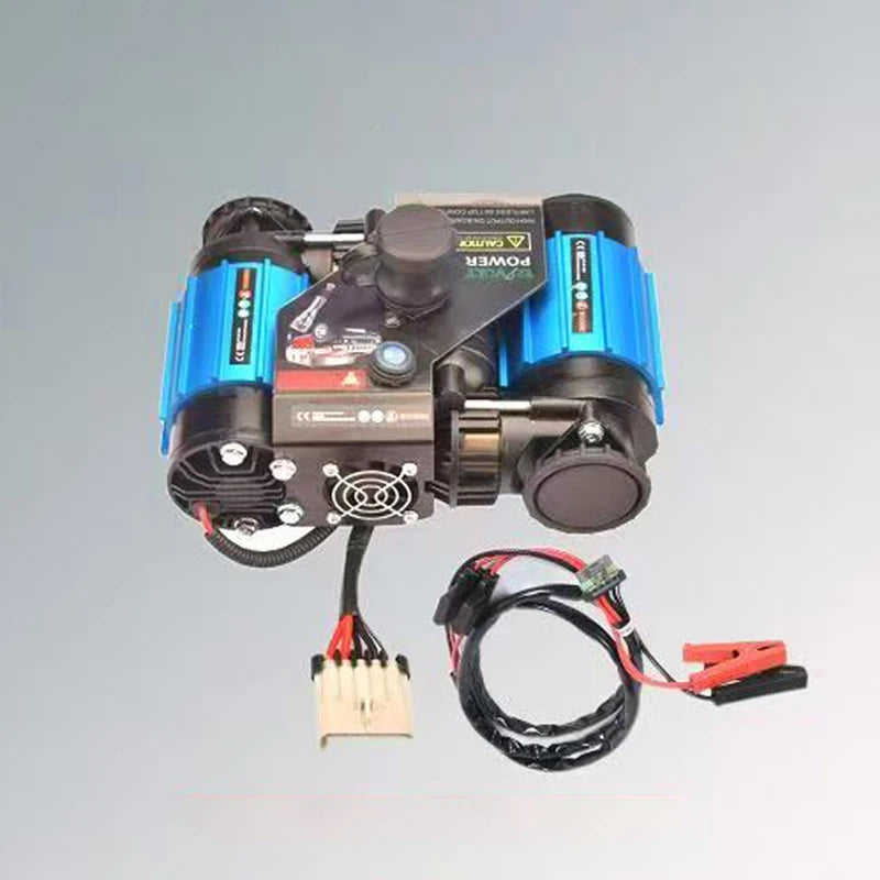 New Portable Dual-cylinder DC 12V High Quality Car Air Pump for Off-road Vehicles Tire Inflation Camp Trailer Accessories 5