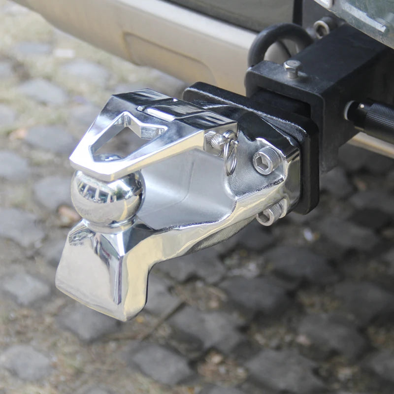 2-Inch Trailer Hitch Car Trailer New Type Steel Tow Hook 5x5cm Removable Connector 5x5cm Hitch Ball Car Accessories 6