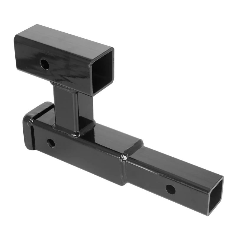 Powder Coated Dual 2 Inch Hitch Receiver Parts Trailer Hitch Car Accessories Heavy Duty Steel Towing Adapter Dual Hitch Extender 3