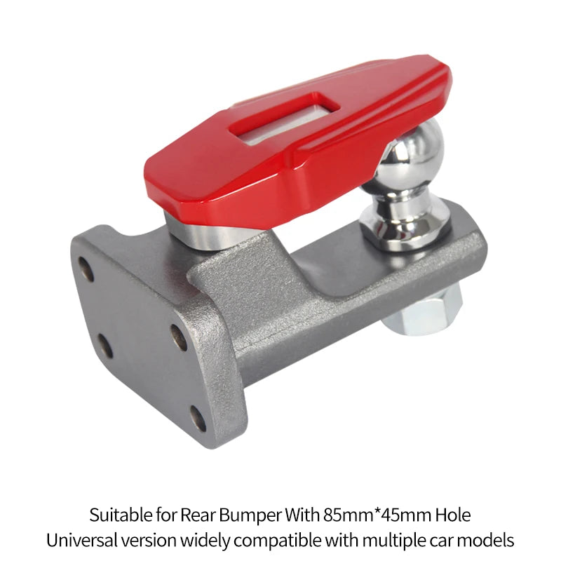Universal Model Towing Refit Parts 85x45mm Install Hole of Rear Bumper 2inch 6000lb Ball Tow Hook Trailer Hitch Accessories 4