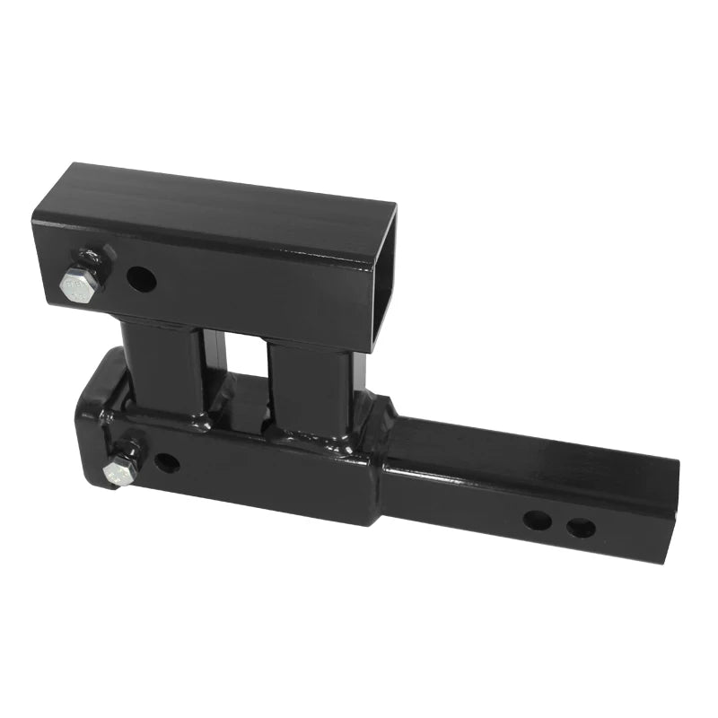 Trailer Hitch Heavy Steel Design Dual Tow Hitch Extension Receiver for a 2-inch Receiver 2
