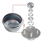 New High Quality Brand Metal RV Trailer Axle Dust Cover Galvanized Surface for Retrofit/Upgrade 4