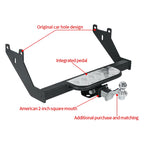 For Ford New Transit Custom Steel Trailer Rear Bumper with Pedal Parts Car Tow bar Towing Hook Vehicle Trailer Hitch Accessories 2