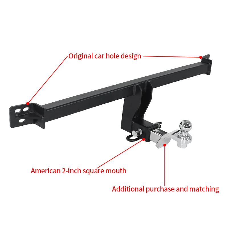 For Li Auto ONE Steel Trailer Rear Bumper Parts Li ONE Car Tow bar Towing Hook Vehicle Trailer Hitch Accessories Coupling Device 3