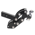 Black Adjustable RV Outdoor Trailer Hitch Ball Mount Rescue Car Accessories With Easy-to-Adjust Arm Ball Refit Tow Hook Parts 2