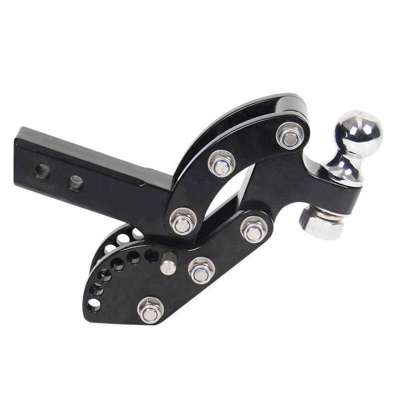 Black Adjustable RV Outdoor Trailer Hitch Ball Mount Rescue Car Accessories With Easy-to-Adjust Arm Ball Refit Tow Hook Parts 2